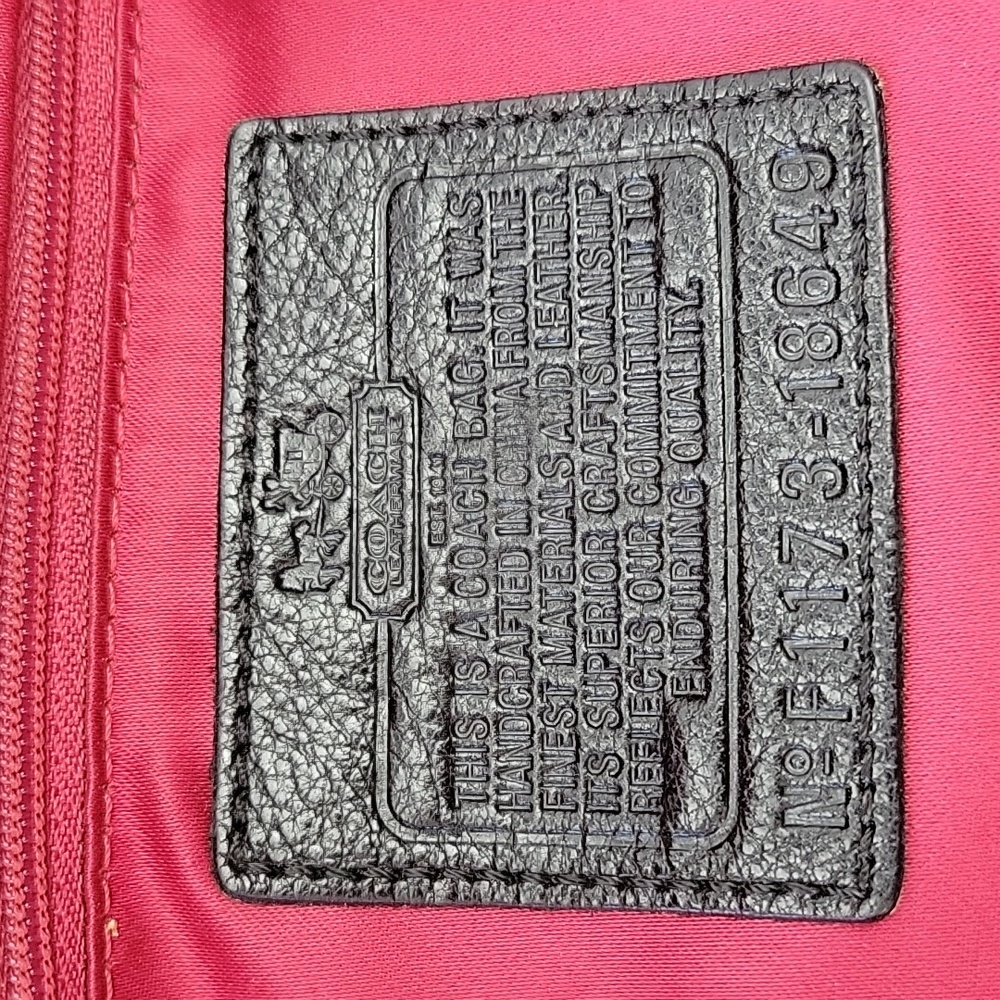 Coach Madison Op Art Lindsay Satchel Black F1173-18649 - Picture 9 of 16